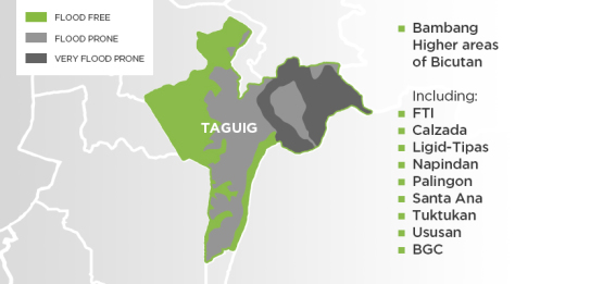 taguig philippines map